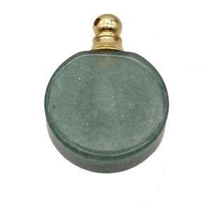 Natural Green Aventurine Perfume Bottle Pendant, approx 20mm [GM23698]