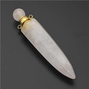 Natural Clear Quartz Perfume Bottle Pendant Bullet, approx 12-60mm [GM23763]