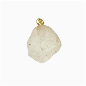 Crystal Quartz Nugget Pendant Freeform, approx 10-14mm [GM23983]