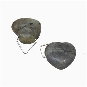 Natural Labradorite Heart Pendant, approx 16mm [GM24030]