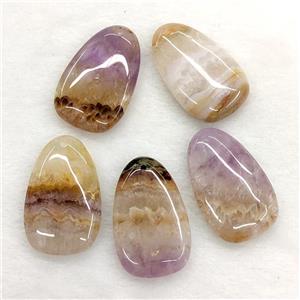 Natural Aurora Amethyst Agate Teardrop Pendant, approx 20-32mm [GM24512]