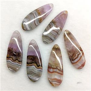 Natural Aurora Amethyst Agate Teardrop Pendant, approx 15-40mm [GM24516]