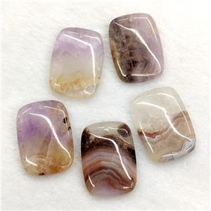 Natural Aurora Amethyst Agate Rectangle Pendant, approx 18-25mm [GM24518]