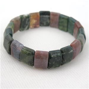 Indian Agate Bracelets, stretchy, approx 10-15mm [GMBR477]
