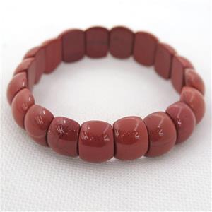 Red Jasper Bracelets, stretchy, approx 11-14mm [GMBR479]