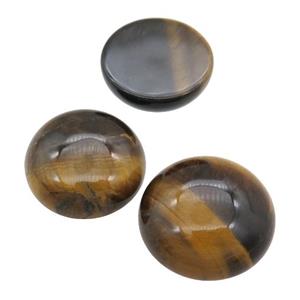 Tiger Eye Stone Cabochon, circle, approx 18mm [GMC163-18MM]