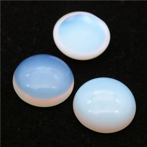 white Opalite Cabochon, circle, approx 20mm [GMC165-20MM]