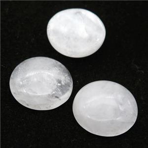 Crystal Quartz Cabochon, circle, approx 20mm [GMC166]