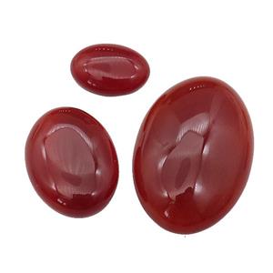 red Agate oval Cabochon, approx 15-20mm [GMC176-15X20MM]
