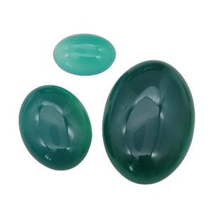 green Agate oval Cabochon, approx 15-20mm [GMC177-15X20MM]