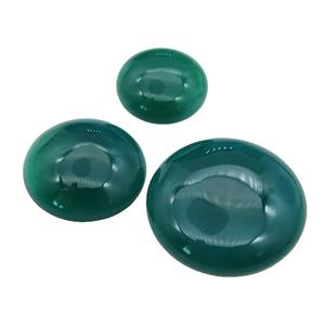 green Agate circle Cabochon, approx 16mm dia [GMC181-16MM]