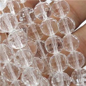 clear Chinese Crystal Glass Beads, faceted round, approx 12mm, 50pcs per st [GS1606-12MM]