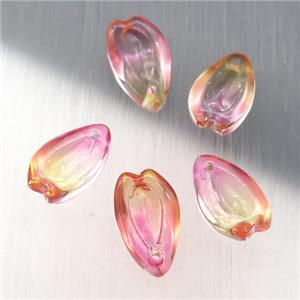 crystal glass teardrop beads, approx 8-13mm [GS1729]