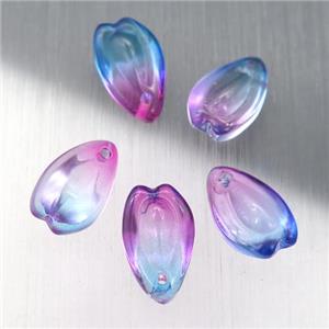 crystal glass teardrop beads, approx 8-13mm [GS1730]