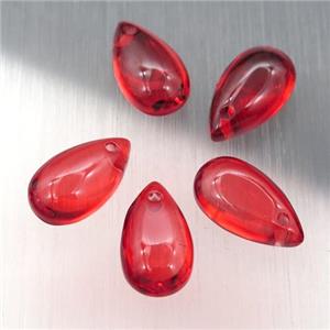 red crystal glass teardrop beads, approx 8-14mm [GS1742]