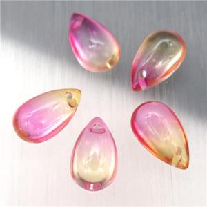 crystal glass teardrop beads, approx 8-14mm [GS1745]