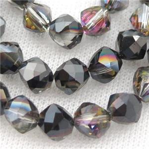 Crystal Glass Beads, freeform, approx 9mm, 60pcs per st [GS1950]