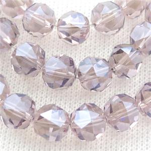 purple Crystal Glass Beads, faceted round, approx 10mm, 60pcs per st [GS1963]