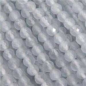 Cat eye stone Beads, faceted round, approx 3mm [GS1986]