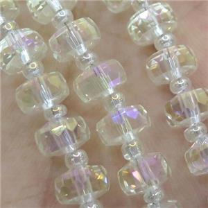 Crystal Glass beads, faceted rondelle, approx 5-7mm, 100pcs per st [GS2009-8MM]