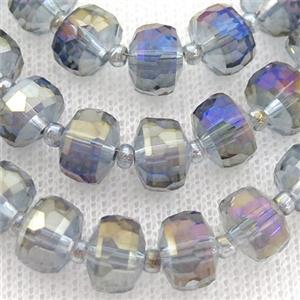 Crystal Glass beads, faceted rondelle, approx 5-7mm, 100pcs per st [GS2014-8MM]