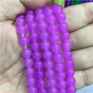 round Jadeite Glass beads, lt.purple, approx 8mm dia [GS2057-8MM]