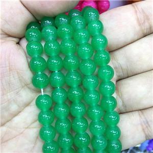 round green Jadeite Glass beads, approx 10mm dia [GS2068-10MM]
