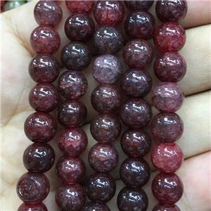 Crackle Glass round Beads, approx 8mm dia [GS2197-8MM]