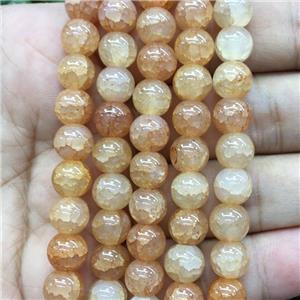 Crackle Glass round Beads, approx 12mm dia [GS2205-12MM]