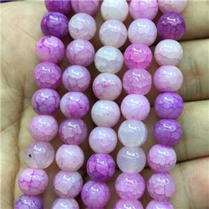 Crackle Glass round Beads, approx 12mm dia [GS2215-12MM]