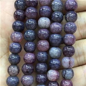 Crackle Glass round Beads, approx 8mm dia [GS2218-8MM]