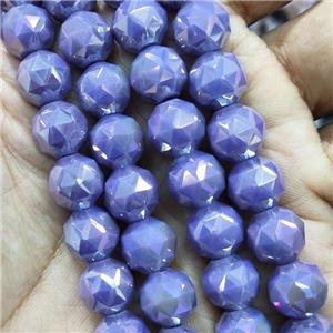 purple Jadeite Glass Beads, faceted round, approx 10mm, 72pcs per st [GS2229]