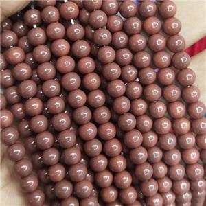 fire Lacquered Glass Beads, round, approx 8mm dia, 52pcs per st [GS2273-8MM]