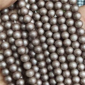 fire Lacquered Glass Beads, round, approx 6mm dia, 70pcs per st [GS2280-6MM]