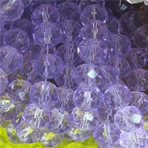Purple Chinese Crystal Glass Beads Faceted Rondelle, approx 8mm, 66pcs per st [GS2309]