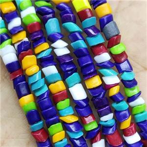 Lampwork Glass Chips Beads Mixed Color, approx 4mm [GS2353]