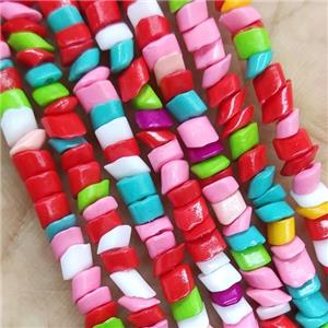 Mixed Color Lampwork Glass Chips Beads, approx 4mm [GS2354]