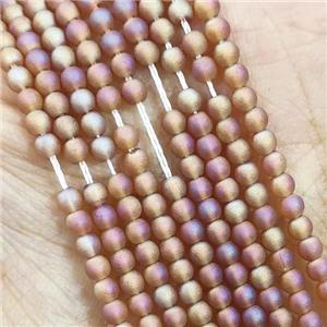 Champagne Glass Seed Beads Round Matte, approx 2.7mm [GS2372]