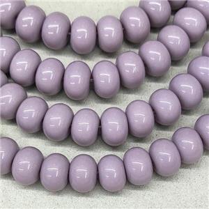Purple Jadeite Glass Rondelle Beads, approx 10mm, 50pcs per st [GS2406]