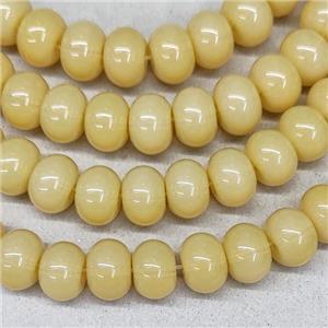 Jadeite Glass Rondelle Beads, approx 10mm, 50pcs per st [GS2407]