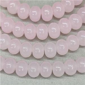 Pink Jadeite Glass Rondelle Beads, approx 10mm, 50pcs per st [GS2408]