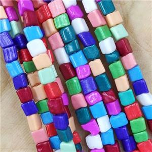 Lampwork Glass Beasd Chip Freeform Mixed Color, approx 4mm [GS2420]