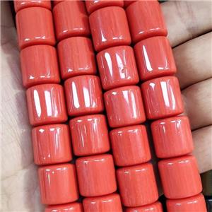 Pink Resin Column Beads, approx 16-17mm [GS2505]