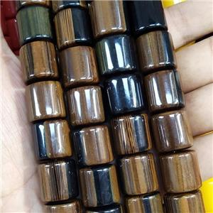 Tiger Resin Column Beads, approx 16-17mm [GS2506]