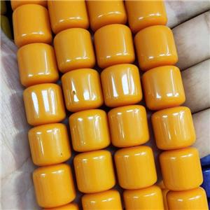 Amberyellow Resin Column Beads, approx 16-17mm [GS2508]
