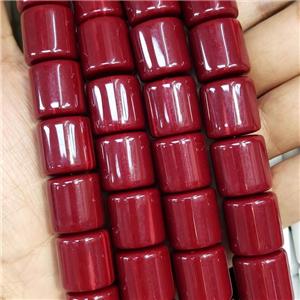 Red Resin Column Beads, approx 16-17mm [GS2510]