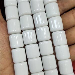 White Resin Column Beads, approx 16-17mm [GS2511]