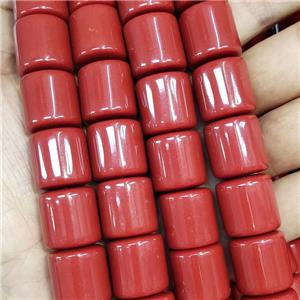 Red Resin Column Beads, approx 16-17mm [GS2512]