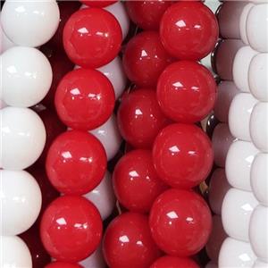 Red Resin Beads Smooth Round, approx 16mm dia [GS2529-16MM]
