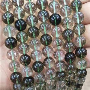 Creen Crystal Glass Beads Smooth Round, approx 10mm dia [GS2717-10MM]